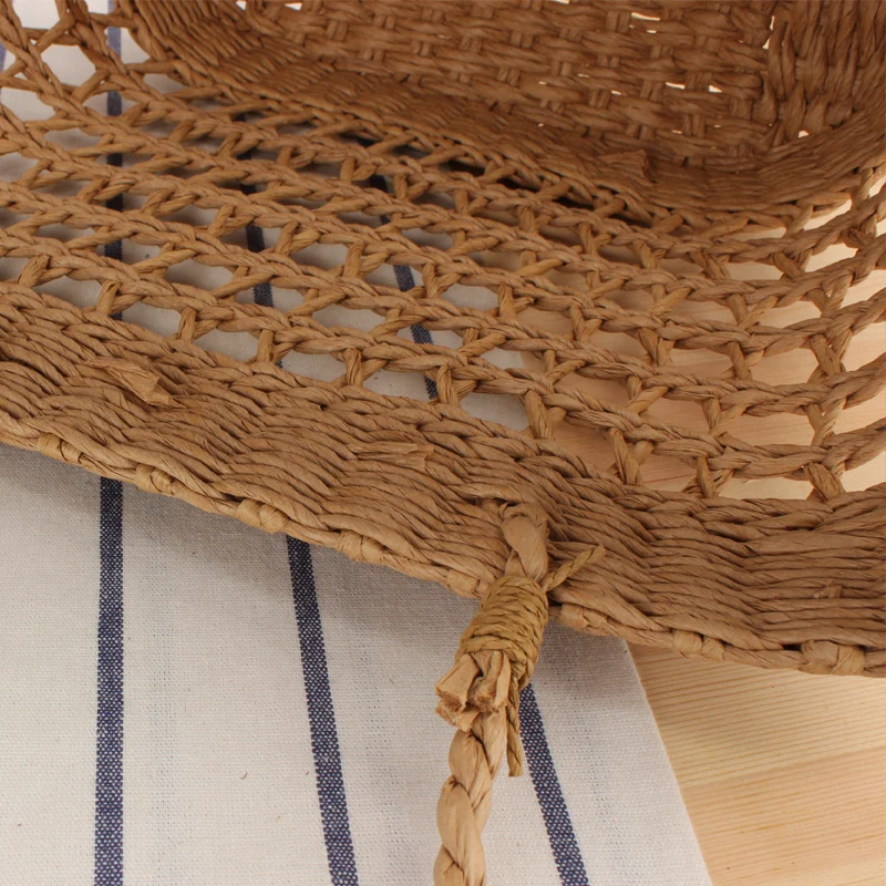 Geflochtene Strandtasche aus Naturmaterial Skanto