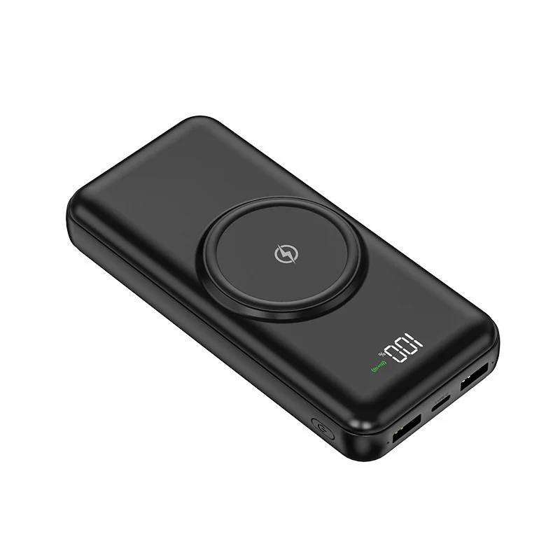 Portable Powerbank mit kabelloser Schnellladung und intelligenter Ladeanzeige Skanto