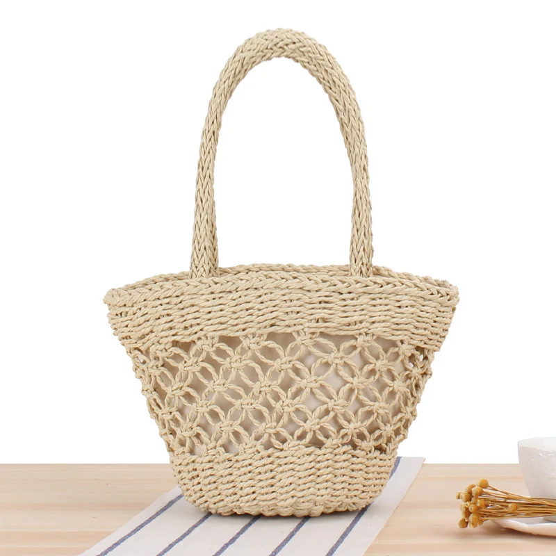 Geflochtene Netz-Strandtasche Skanto