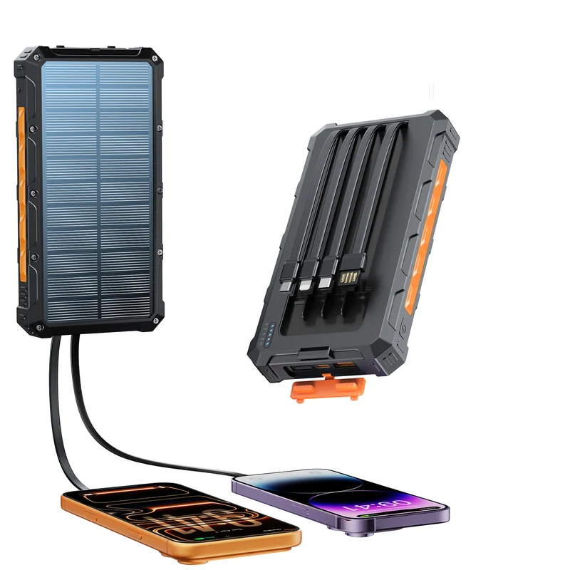 Multifunktionale Solar-Powerbank mit Schnellladefunktion Skanto
