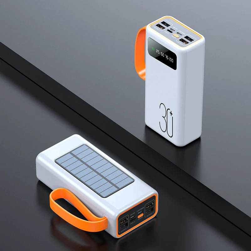 Solar Powerbank mit Schnellladefunktion und integrierten USB-Anschlüssen Skanto
