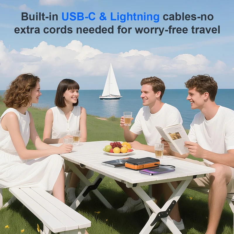 Hochleistungs-Powerbank mit LED-Anzeige und Schnellladetechnologie Skanto