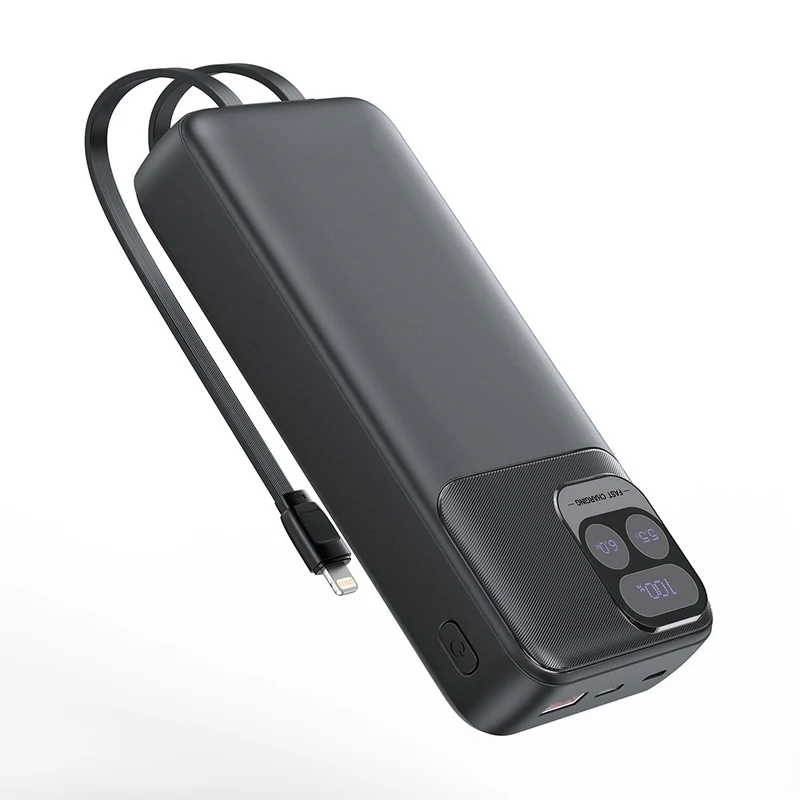 Powerbank mit Dual-Ladekabel und Schnellladefunktion Skanto