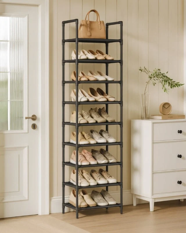SlimStack Schuhregal 10 Etagen – Platzsparendes Aufbewahrungssystem | Skanto