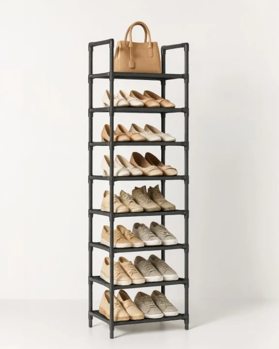 SlimStack Schuhregal 10 Etagen – Platzsparendes Aufbewahrungssystem | Skanto