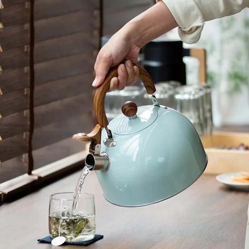 Edelstahl-Pfeifkessel Kochzeit – 2.5L oder 3L mit akustischem Signal | Skanto