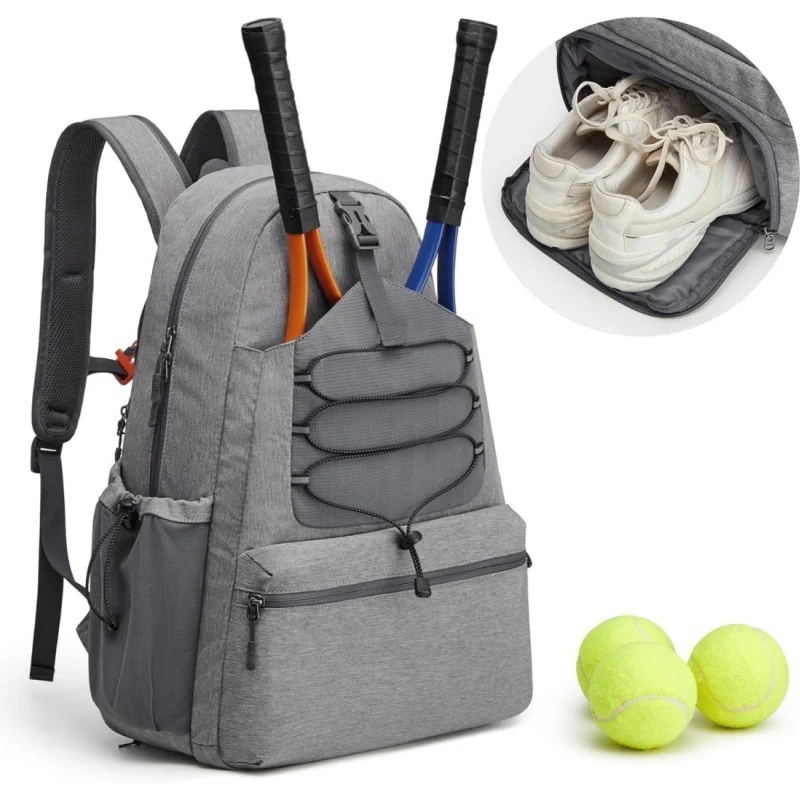 Sportlicher Tennisrucksack mit separatem Schuhfach und umfangreicher Taschenkonfiguration Skanto