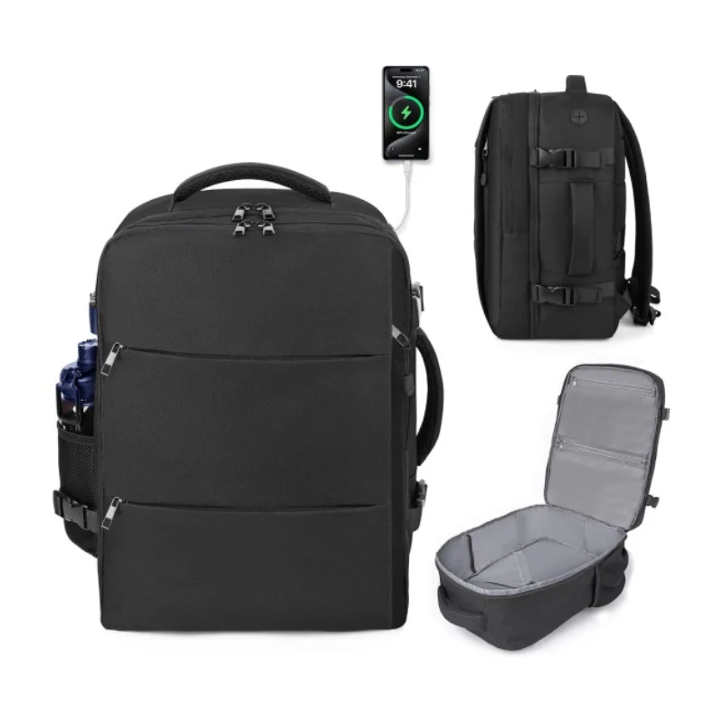 Multifunktionsrucksack mit integrierter Powerbank-Funktion und mehreren Fächern Skanto